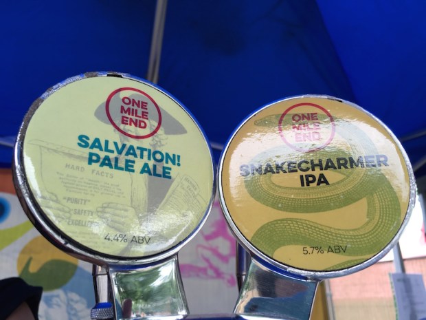 One Mile End beer fonts